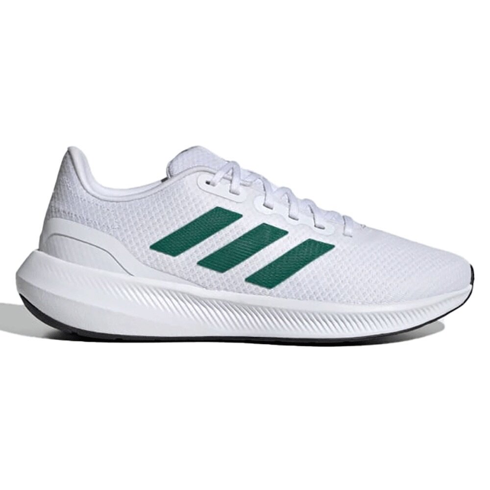 240208154102-Adidas 男鞋 慢跑鞋 緩震 RUNFALCON 3.0 白綠  ID2293